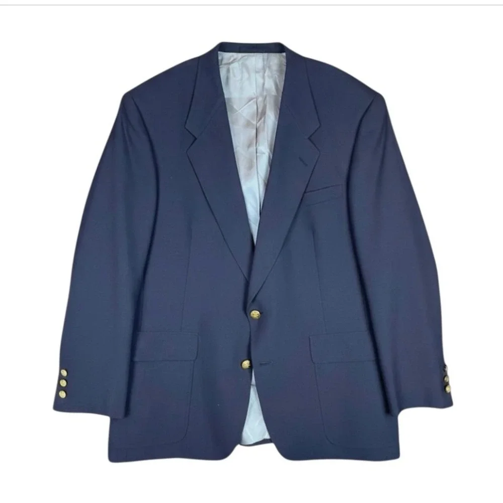 JACK NICKLAUS Tournament Series NAVY SPORT COAT BLAZER JACKET Golden Bear 46R